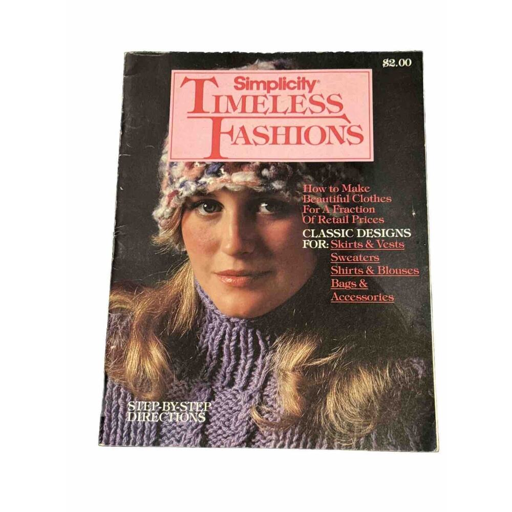 Simplicity Timeless Fashions Magazine 1981 VTG‎ Multiple Patterns Instructions